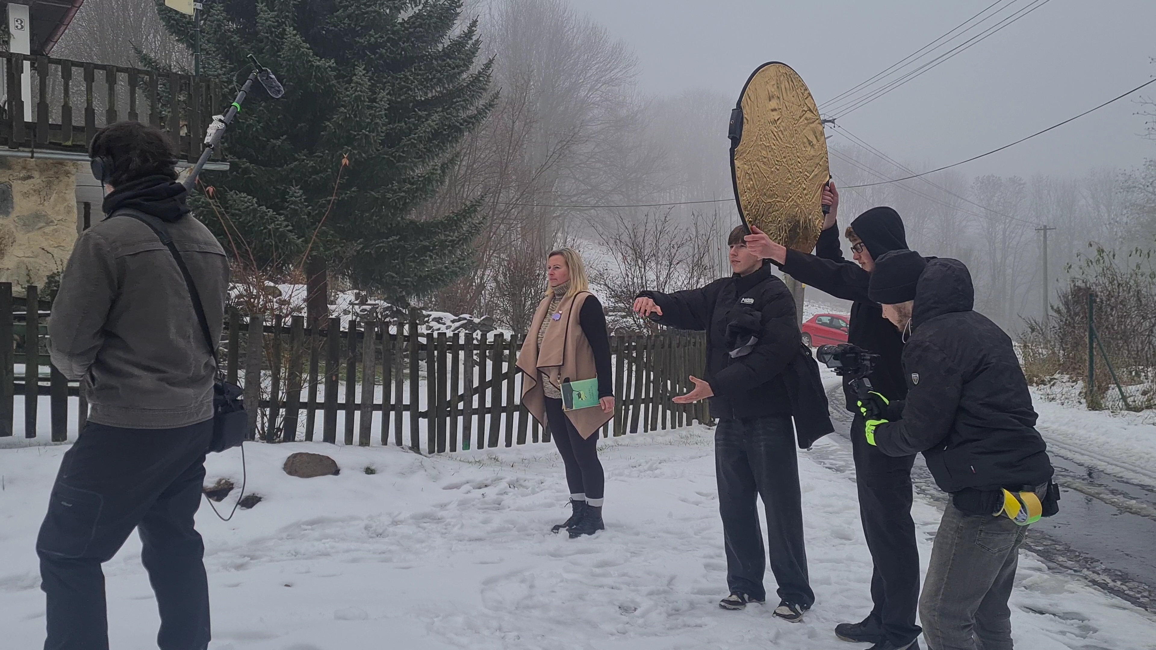 Tým při natáčení